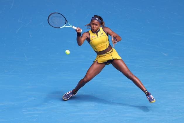 Coco Gauff, USA, during second round of 2024 Australian Open in Melbourne, 19 01 2023