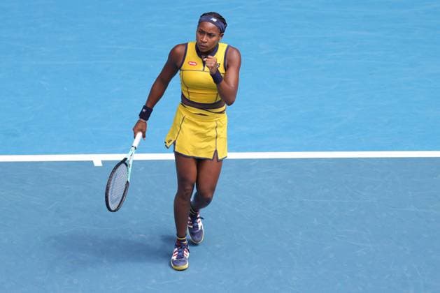 Coco Gauff, USA, during second round of 2024 Australian Open in Melbourne, 19 01 2023