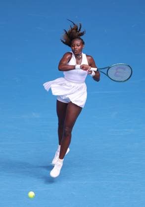 Alycia Parks, USA, during second round of 2024 Australian Open in Melbourne, 19 01 2023