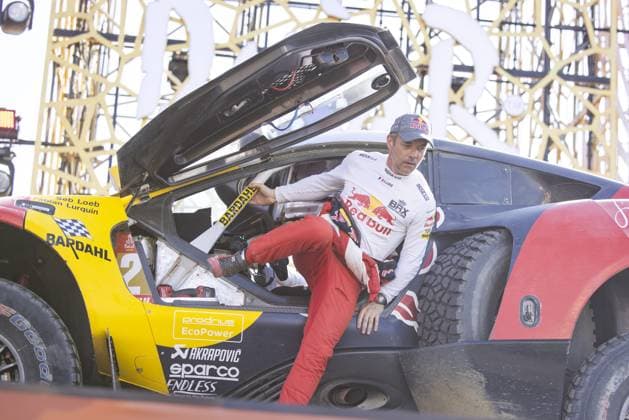 LOEB Sebastien (fra), Bahrain Raid Xtreme, Prodrive Hunter, FIA Ultimate, portrait during the Final Podium of the Dakar 2024 on January 19, 2024 in Yanbu, Saudi Arabia - DAKAR 2024 - FINAL PODIUM DPPI Panoramic  05124022__UDE3456