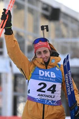 Sport Themen der Woche KW03 Sport Bilder des Tages BIATHLON - VOIGT Vanessa (GER) bei dem 12,5 km kurzen Einzel der Damen des BWM IBU Weltcup Biathlon Antholz am 19.01.2024, Italien, Südtirol Antholz-Anterselva Südtirol Arena Südtirol Italien *** BIATHLON VOIGT Vanessa GER at the 12.5 km short womens individual of the BWM IBU World Cup Biathlon Antholz on 19 01 2024, Italy, South Tyrol Antholz Anterselva Südtirol Arena South Tyrol Italy