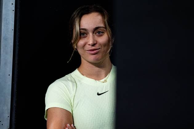 Paula Badosa (ESP) watching her boyfriend Stefanos Tsitsipas (GRE) playing. TENNIS : Open d Australie - Melbourne - 19 01 2024 VirginieBouyer Panoramic 