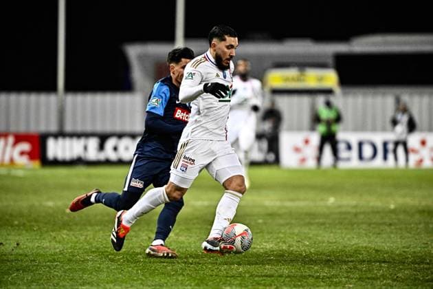 FOOTBALL : Bergerac vs Lyon - 16eme de Finale de la Coupe de France - Limoges - 19-01-2024 ThierryBreton Panoramic 