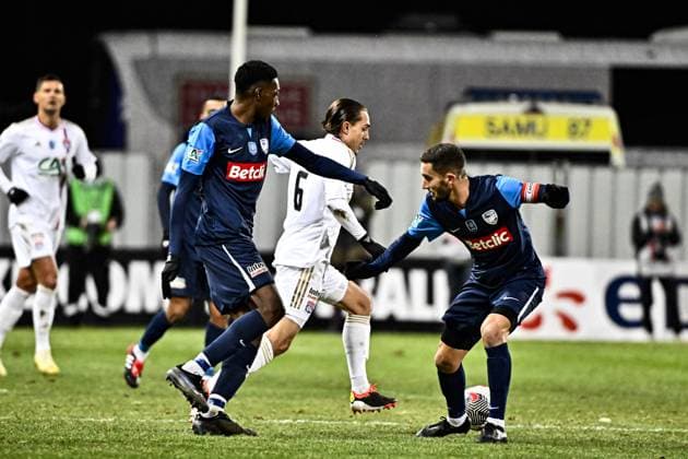 Maxence Caqueret (ol) FOOTBALL : Bergerac vs Lyon - 16eme de Finale de la Coupe de France - Limoges - 19-01-2024 ThierryBreton Panoramic 