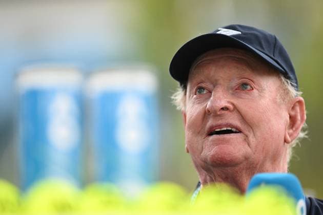 TENNIS AUSTRALIAN OPEN, Tennis great Rod Laver speaks to the media on Day 7 of the 2024 Australian Open at Melbourne Park in Melbourne, Saturday, January 20, 2024. ( NO ARCHIVING, EDITORIAL USE ONLY, NO USE IN BOOKS WITHOUT CONSENT MELBOURNE VICTORIA AUSTRALIA  Copyright: xLUKASxCOCHx 20240120001891218115