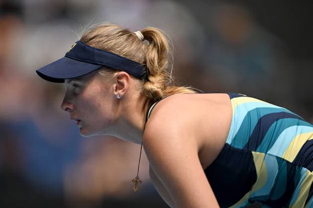 TENNIS AUSTRALIAN OPEN, Dayana Yastremska of Ukraine in action during her round 3 match against Emma Navarro of the USA on Day 7 of the 2024 Australian Open at Melbourne Park in Melbourne, Saturday, January 20, 2024. ( NO ARCHIVING, EDITORIAL USE ONLY, NO USE IN BOOKS WITHOUT CONSENT MELBOURNE VICTORIA AUSTRALIA  Copyright: xLUKASxCOCHx 20240120001891226441
