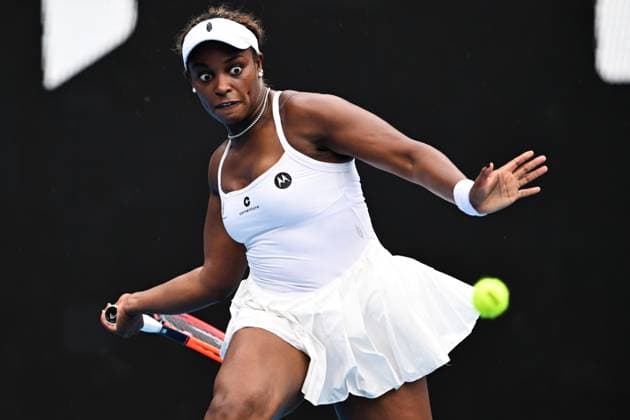 Sloane Stephens (USA) during her third round match Australian Open, Day Seven, Tennis, Melbourne Park, Melbourne, Australia - 20 Jan 2024  Copyright: xJamesxGourley Shutterstockx 14306286e