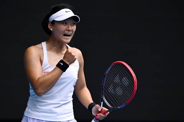 TENNIS AUSTRALIAN OPEN, Yafan Wang of China in action during her 3rd round match against Qinwen Zheng of China on Day 7 of the 2024 Australian Open at Melbourne Park in Melbourne, Saturday, January 20, 2024. ( NO ARCHIVING, EDITORIAL USE ONLY, NO USE IN BOOKS WITHOUT CONSENT MELBOURNE VICTORIA AUSTRALIA  Copyright: xJOELxCARRETTx 20240120001891246855