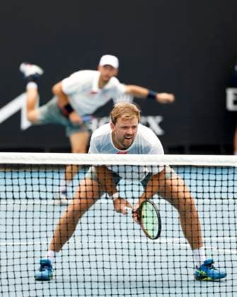 Kevin Krawietz Tim Puetz, Mens Doubles, Australian Open 2024, Melbourne Park, Melbourne, Victoria, Australia Copyright: xJuergenxHasenkopfx