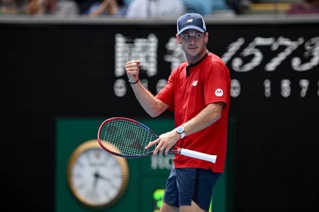 TENNIS AUSTRALIAN OPEN, Tommy Paul of the USA reacts during his round 3 match against Miomir Kecmanovic of Serbia on Day 7 of the 2024 Australian Open at Melbourne Park in Melbourne, Saturday, January 20, 2024. ( NO ARCHIVING, EDITORIAL USE ONLY, NO USE IN BOOKS WITHOUT CONSENT MELBOURNE VICTORIA AUSTRALIA  Copyright: xLUKASxCOCHx 20240120001891260713