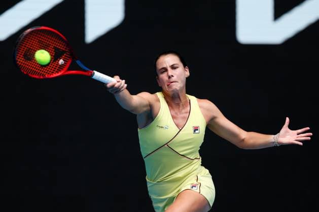 January 20, 2024, Melbourne, Victoria, Australia: MELBOURNE, AUSTRALIA - JANUARY 20: Emma Navarro of USA during her match against Dayana Yastremska of Ukraine on Day 7 of the 2024 Australian Open at Melbourne Park on January 20, 2024 in Melbourne, Australia. Melbourne Australia - ZUMAp121 20240120_zsp_p121_040 Copyright: xChrisxPutnamx