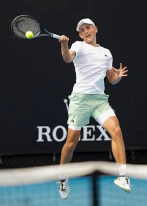 Justin Engel GER , Australian Open 2024, Melbourne Park, Melbourne, Victoria, Australia Copyright: xJuergenxHasenkopfx