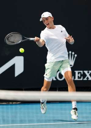 Justin Engel GER , Australian Open 2024, Melbourne Park, Melbourne, Victoria, Australia Copyright: xJuergenxHasenkopfx