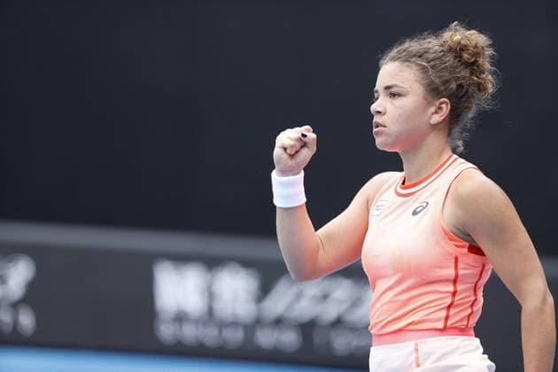 International Tennis match - Australian Open Jasmine Paolini (ITA) in action during their round three singles match against Anna Blinkova Melbourne Australia  Copyright: xIPAxSport ABACAx