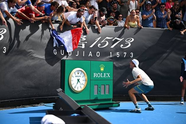 Australia Open - Melbourne Arthur Cazaux (FRA) during his third round match at the 2024 Australian Open at Melbourne Park in Melbourne, Australia, on January 20, 2024. Photo by Corinne Dubreuil ABACAPRESS.COM Melbourne Australia  Copyright: xDubreuilxCorinne ABACAx