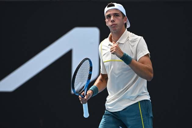 Australia Open - Melbourne Arthur Cazaux (FRA) during his third round match at the 2024 Australian Open at Melbourne Park in Melbourne, Australia, on January 20, 2024. Photo by Corinne Dubreuil ABACAPRESS.COM Melbourne Australia  Copyright: xDubreuilxCorinne ABACAx