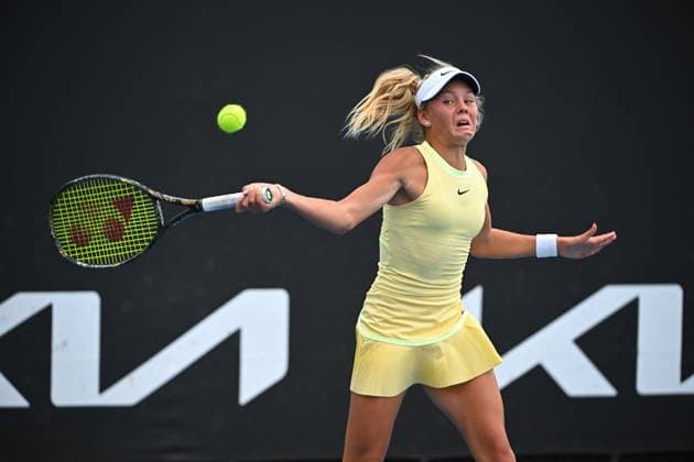 Australia Open - Melbourne Ksenia Efremova (FRA) during her first juniors round match at the 2024 Australian Open at Melbourne Park in Melbourne, Australia, on January 20, 2024. Photo by Corinne Dubreuil ABACAPRESS.COM Melbourne Australia  Copyright: xDubreuilxCorinne ABACAx