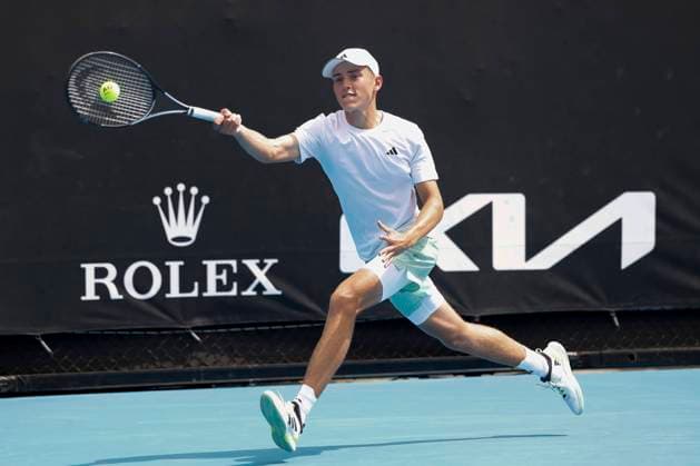 Justin Engel GER , Australian Open 2024, Melbourne Park, Melbourne, Victoria, Australia Copyright: xJuergenxHasenkopfx