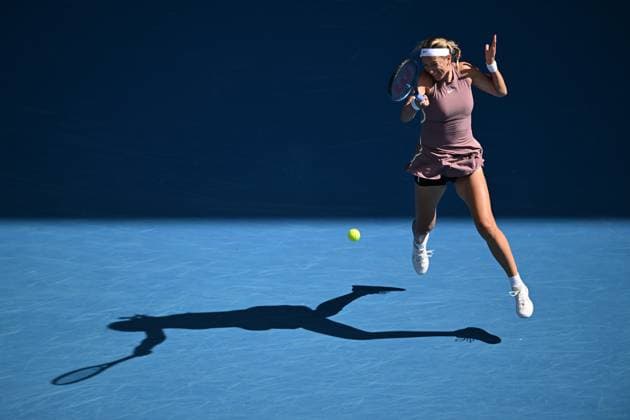 Victoria Azarenka (BLR) during her third round match Australian Open, Day Seven, Tennis, Melbourne Park, Melbourne, Australia - 20 Jan 2024  Copyright: xJamesxGourley Shutterstockx 14306286ar