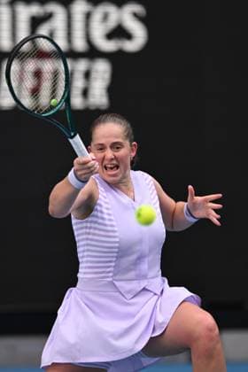 Jelena Ostapenko (LAT) during her third round match Australian Open, Day Seven, Tennis, Melbourne Park, Melbourne, Australia - 20 Jan 2024  Copyright: xJamesxGourley Shutterstockx 14306286ce