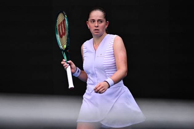 Jelena Ostapenko (LAT) during her third round match Australian Open, Day Seven, Tennis, Melbourne Park, Melbourne, Australia - 20 Jan 2024  Copyright: xJamesxGourley Shutterstockx 14306286cg