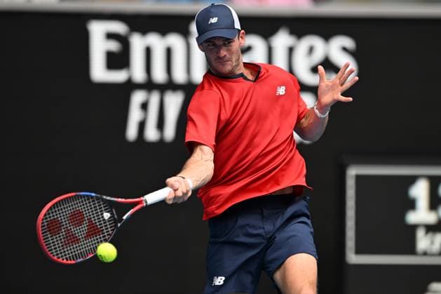 Tommy Paul (USA) during his third round match Australian Open, Day Seven, Tennis, Melbourne Park, Melbourne, Australia - 20 Jan 2024  Copyright: xJamesxGourley Shutterstockx 14306286dj