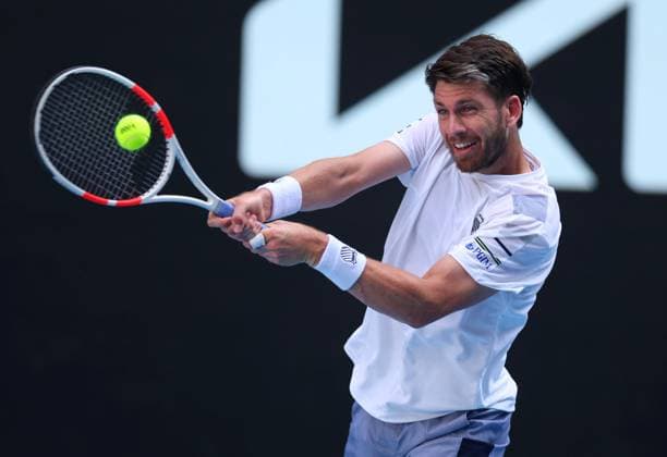 Cameron Norrie of GBR in action Australian Open, Day Seven, Tennis, Melbourne Park, Melbourne, Australia - 20 Jan 2024  Copyright: xEllaxLing Shutterstockx 14306285bw