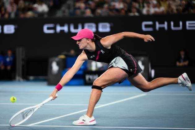 Iga Swiatek (POL) during her third round match Australian Open, Day Seven, Tennis, Melbourne Park, Melbourne, Australia - 20 Jan 2024  Copyright: xJamesxGourley Shutterstockx 14306286gx
