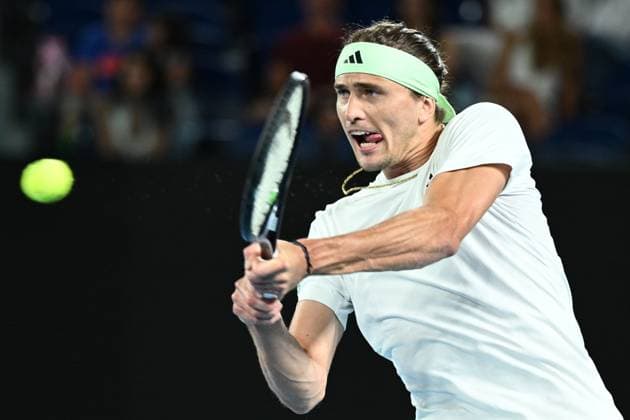TENNIS AUSTRALIAN OPEN, Alexander Zverev of Germany in action during his 3rd round match against Alex Michelsen of the USA on Day 7 of the 2024 Australian Open at Melbourne Park in Melbourne, Saturday, January 20, 2024. ( NO ARCHIVING, EDITORIAL USE ONLY, NO USE IN BOOKS WITHOUT CONSENT MELBOURNE VICTORIA AUSTRALIA  Copyright: xJOELxCARRETTx 20240120001891319945