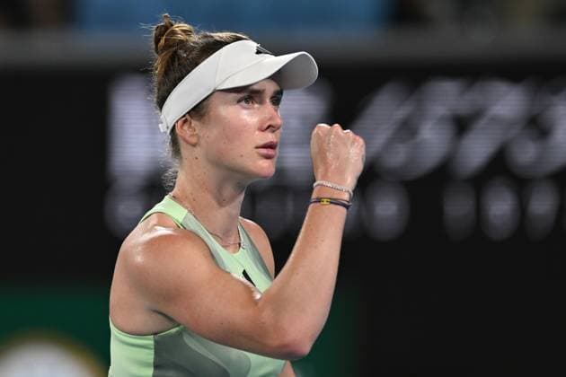 TENNIS AUSTRALIAN OPEN, Elina Svitolina of Ukraine during her 3rd round defeat of Viktorija Golubic of Switzerland on Day 7 of the 2024 Australian Open at Melbourne Park in Melbourne, Saturday, January 20, 2024. ( NO ARCHIVING, EDITORIAL USE ONLY, NO USE IN BOOKS WITHOUT CONSENT MELBOURNE VICTORIA AUSTRALIA  Copyright: xLUKASxCOCHx 20240120001891322556