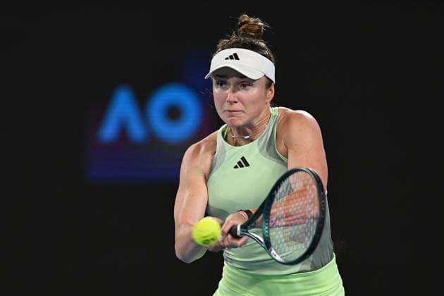 TENNIS AUSTRALIAN OPEN, Elina Svitolina of Ukraine in action during her 3rd round defeat of Viktorija Golubic of Switzerland on Day 7 of the 2024 Australian Open at Melbourne Park in Melbourne, Saturday, January 20, 2024. ( NO ARCHIVING, EDITORIAL USE ONLY, NO USE IN BOOKS WITHOUT CONSENT MELBOURNE VICTORIA AUSTRALIA  Copyright: xLUKASxCOCHx 20240120001891322708