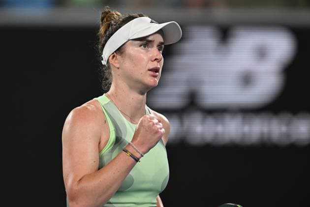 TENNIS AUSTRALIAN OPEN, Elina Svitolina of Ukraine during her 3rd round defeat of Viktorija Golubic of Switzerland on Day 7 of the 2024 Australian Open at Melbourne Park in Melbourne, Saturday, January 20, 2024. ( NO ARCHIVING, EDITORIAL USE ONLY, NO USE IN BOOKS WITHOUT CONSENT MELBOURNE VICTORIA AUSTRALIA  Copyright: xLUKASxCOCHx 20240120001891322781