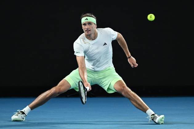 TENNIS AUSTRALIAN OPEN, Alexander Zverev of Germany in action during his 3rd round match against Alex Michelsen of the USA on Day 7 of the 2024 Australian Open at Melbourne Park in Melbourne, Saturday, January 20, 2024. ( NO ARCHIVING, EDITORIAL USE ONLY, NO USE IN BOOKS WITHOUT CONSENT MELBOURNE VICTORIA AUSTRALIA  Copyright: xJOELxCARRETTx 20240120001891337809