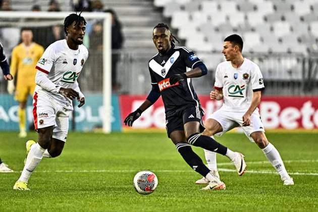 Alrberth Elis (gir) FOOTBALL : Bordeaux vs Nice - 16eme de Finale de la Coupe de France - Bordeaux - 20-01-2024 ThierryBreton Panoramic 