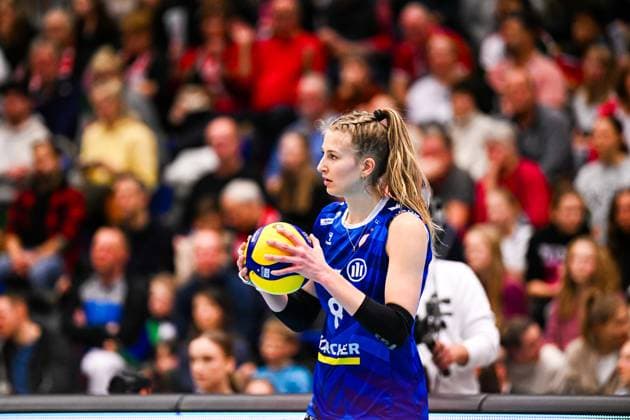 1 Volleyball Bundesliga Women, Dresdner SC vs Allianz MTV Stuttgart, Dresden, 20 01 2024 Monique Strubbe Allianz MTV Stuttgart, 8 1 Volleyball Bundesliga Women, Dresdner SC vs Allianz MTV Stuttgart on 20 01 2024 at the Margon Arena Dresden Copyright: xBEAUTIFULxSPORTS Hoepnerx