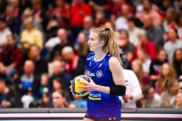 1 Volleyball Bundesliga Women, Dresdner SC vs Allianz MTV Stuttgart, Dresden, 20 01 2024 Monique Strubbe Allianz MTV Stuttgart, 8 1 Volleyball Bundesliga Women, Dresdner SC vs Allianz MTV Stuttgart on 20 01 2024 at the Margon Arena Dresden Copyright: xBEAUTIFULxSPORTS Hoepnerx