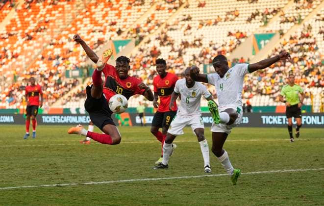 Sport Themen der Woche KW03 African Cup of Nations Group D: Angola vs Mauritania 2024 1 20, 2024. LIVE images from Group C African Cup of Nation 2023 game between Angola vs Mauritania , Stade de la Paix, Bouake, . Kim Price CSM (Credit Image: Â Kim Price Cal Media) Bouake Bouake Ivory Coast EDITORIAL USE ONLY Copyright: xx ZUMA-20240120_zma_c04_056.jpg KimxPricex csmphotothree224933