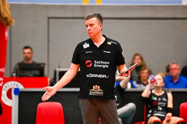 1 Volleyball Bundesliga Women, Dresdner SC vs Allianz MTV Stuttgart, Dresden, 20 01 2024 Alexander Waibl Head Coach Dresdner SC 1 Volleyball Bundesliga Women, Dresdner SC vs Allianz MTV Stuttgart on 20 01 2024 at the Margon Arena Dresden Copyright: xBEAUTIFULxSPORTS Hoepnerx