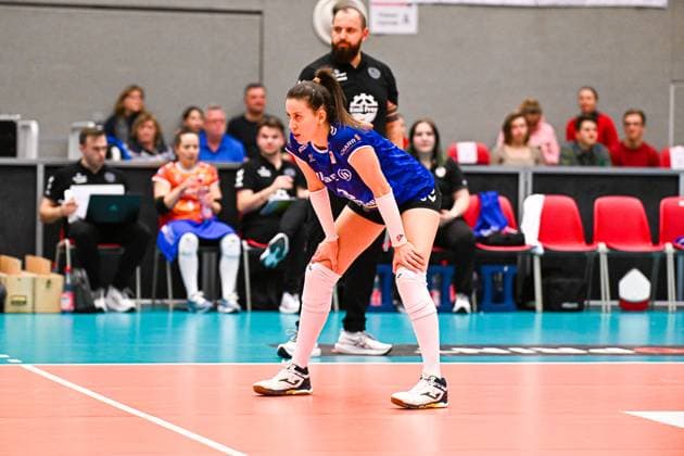 1 Volleyball Bundesliga Women, Dresdner SC vs Allianz MTV Stuttgart, Dresden, 20 01 2024 Maria Segura Palleres Allianz MTV Stuttgart, 3 1 Volleyball Bundesliga Women, Dresdner SC vs Allianz MTV Stuttgart on 20 01 2024 at the Margon Arena Dresden Copyright: xBEAUTIFULxSPORTS Hoepnerx