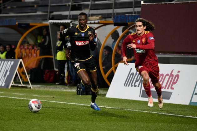 Edan DIOP (ASM) Rodez Aveyron Football vs. AS Monaco pour 16eme de finale de la Coupe de France au Stade Paul Lignon de Rodez, le 20 janvier 2024. FOOTBALL : Rodez AF vs. AS Monaco - Coupe de France - 20 01 2024 ValentinaClaret Panoramic 