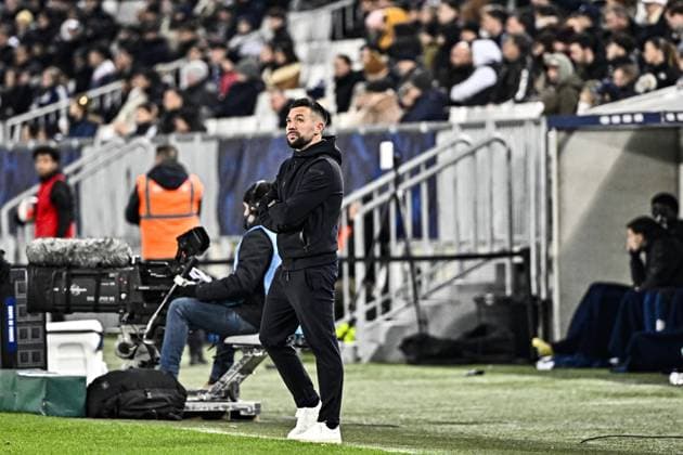 Francesco Farioli (ogc) FOOTBALL : Bordeaux vs Nice - 16eme de Finale de la Coupe de France - Bordeaux - 20-01-2024 ThierryBreton Panoramic 