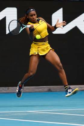 January 21, 2024, Melbourne, Victoria, Australia: Coco Gauff (USA) in action during their round four singles match against Magdalena Frech (POL) on day seven of the 2024 Australian Open at Melbourne Park on January 20, 2024 in Melbourne, Australia. Melbourne Australia - ZUMAl131 20240121_zsp_l131_010 Copyright: xCiroxDexLucax