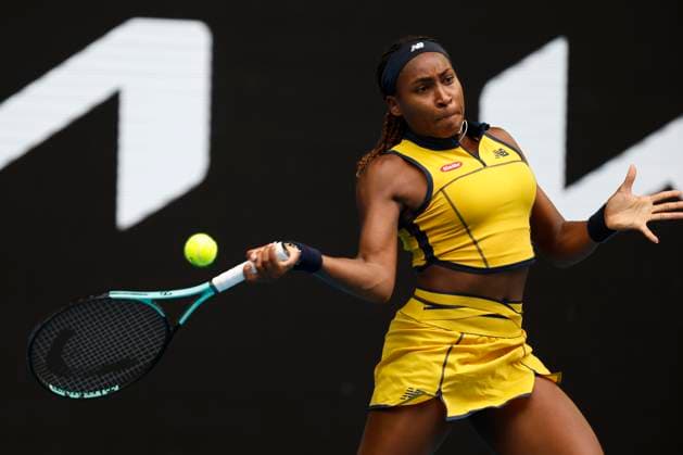 21st January 2024; Melbourne Park, Melbourne, Victoria, Australia; Australian Open Tennis Championship Day 8; Coco Gauff (USA) in action during her round four singles match against Magdalena Frech (POL)  ActionPlus12599884 NaFoto