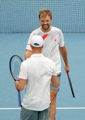 Kevin Krawietz Tim Puetz, Australian Open 2024, Melbourne Park, Melbourne, Victoria, Australia Copyright: xJuergenxHasenkopfx