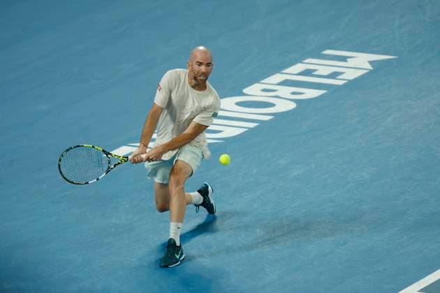 2024 Australian Open - Day 8 Adrian Mannarino of France is in action during his round four singles match against Novak Djokovic of Serbia on day eight of the 2024 Australian Open at Melbourne Park in Melbourne, Australia, on January 21, 2024. Melbourne Victoria Australia  Copyright: xCiroxDexLucax originalFilename:deluca-2024aust240121_npdYw.jpg