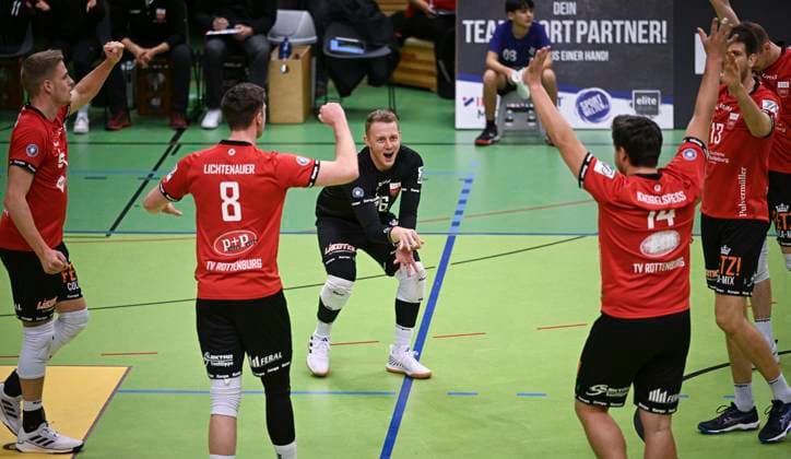 Volleyball, 2nd BL, TV Rottenburg - TuS Kriftel