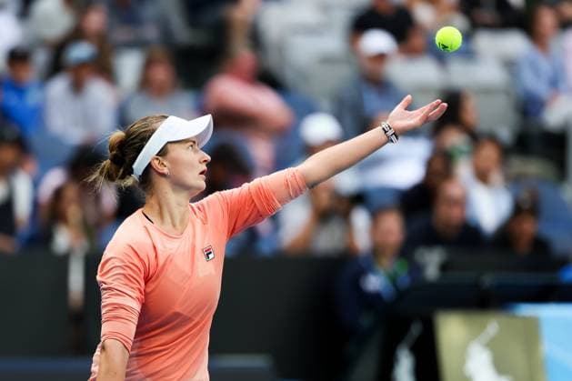January 21, 2024, Melbourne, Victoria, Australia: MELBOURNE, AUSTRALIA - JANUARY 21: Barbora Krejcikova of Czech Republic playing Mirra Andreeva of Russia plays on day 8 of the 2024 Australian Open at Melbourne Park on January 21, 2024 in Melbourne, Australia. Melbourne Australia - ZUMAp121 20240121_zsp_p121_107 Copyright: xChrisxPutnamx