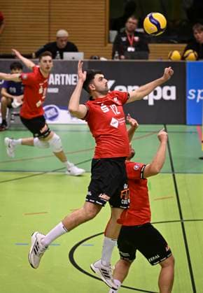 Volleyball 2 Bundesliga Season 2023 2024 TV Rottenburg TuS Kriftel 20 01 2024 Yannick Menke TV Rottenburg