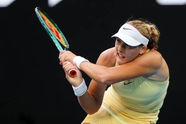 January 21, 2024, Melbourne, Victoria, Australia: MELBOURNE, AUSTRALIA - JANUARY 21: Mirra Andreeva of Russia plays against Barbora Krejcikova of Czech Republic on day 8 of the 2024 Australian Open at Melbourne Park on January 21, 2024 in Melbourne, Australia. Melbourne Australia - ZUMAp121 20240121_zsp_p121_122 Copyright: xChrisxPutnamx