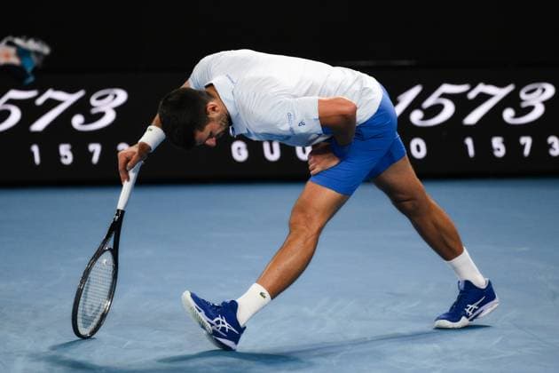 Novak Djokovic (SRB) during his fourth round match Australian Open, Day Eight, Tennis, Melbourne Park, Melbourne, Australia - 21 Jan 2024  Copyright: xJamesxGourley Shutterstockx 14306289bv